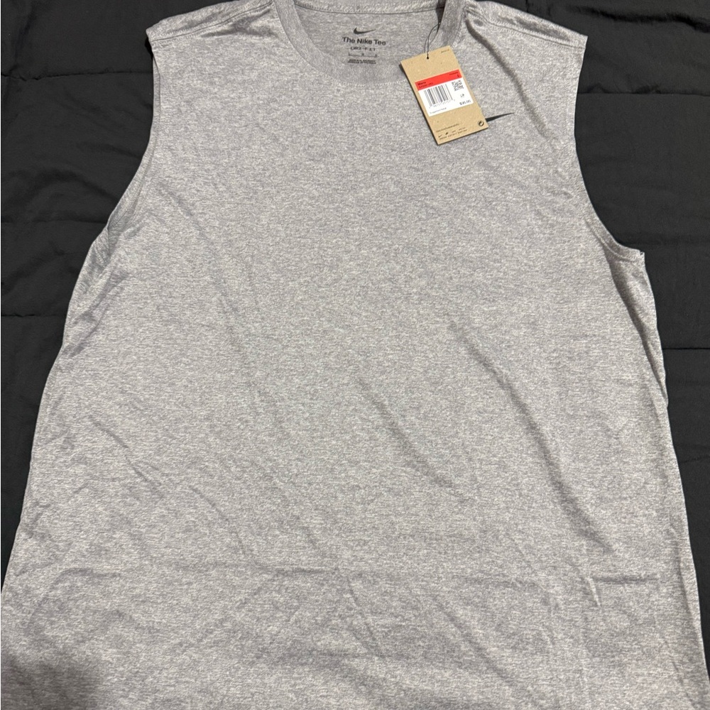 Nike Men's Heather Gray Tank Top